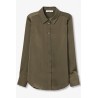 Camisa Satinada Caqui Mujer | TIFFOSI