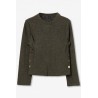 Jersey Verde Caqui con Botones Mujer | TIFFOSI
