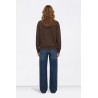 Sudadera Marrón con Mensaje Mujer | TIFFOSI