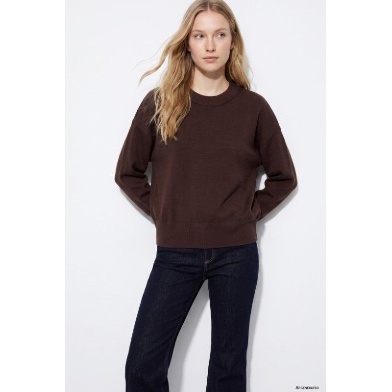 Jersey Marrón Chocolate Mujer | TIFFOSI