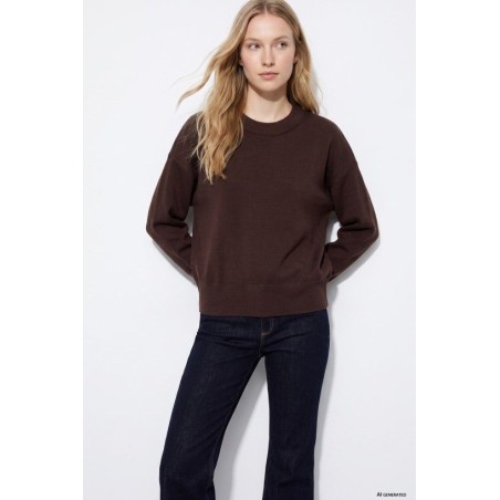 Jersey Marrón Chocolate Mujer | TIFFOSI