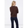 Jersey Marrón Chocolate Mujer | TIFFOSI