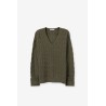 Jersey Verde Caqui Punto Trenzado Mujer | TIFFOSI