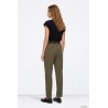 Pantalón verde caqui con cinturón mujer TIFFOSI