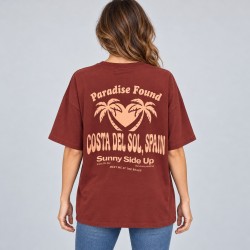 Camiseta Oversize Teja Mujer | TIFFOSI