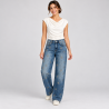 Vaquero Wide Leg con Estrellas Mujer | TIFFOSI