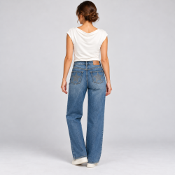Vaquero Wide Leg con Estrellas Mujer | TIFFOSI
