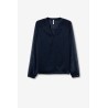 Blusa mujer Tiffosi Eclipse_1 | Blusa plumeti elegante en azul