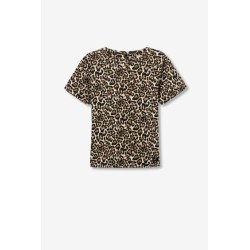 Camiseta mujer Tiffosi Ding | Estampado animal de algodón