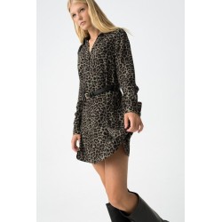 Vestido mujer Tiffosi Leopard_2 | Animal print con cinturón