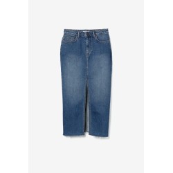 Falda vaquera midi de mujer Tiffosi STEFANI_10 con abertura frontal