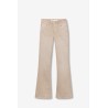 Pantalones campana beige mujer ZOE | Vaqueros flare Tiffosi