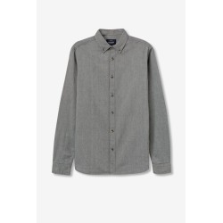 Camisa de hombre slim fit 100% algodón color gris - modelo Pattinson de Tiffosi