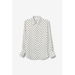 Camisa mujer satinada con lunares | Estilo elegante Paradise TIFFOSI