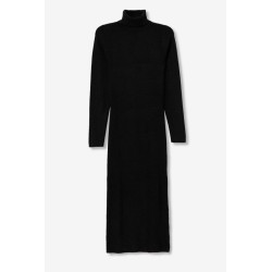 Vestido midi de punto con cuello vuelto y manga larga – modelo Chloe_1 de Tiffosi.