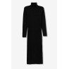 Vestido midi de punto con cuello vuelto y manga larga – modelo Chloe_1 de Tiffosi.