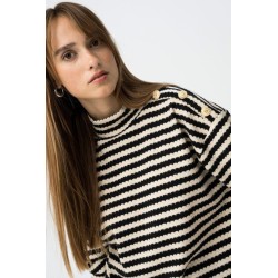 Jersey rayas con botones dorados | Boat TIFFOSI