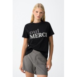 Camiseta “OUI MERCI” 100% algodón – modelo Bold de Tiffosi.
