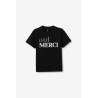 Camiseta “OUI MERCI” 100% algodón | Bold TIFFOSI