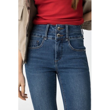 Pantalones vaqueros push up de mujer TIFFOSI modelo Double Up 528 color azul