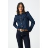 Camisa denim West de Tiffosi con volantes frontales – La Petite Sophie