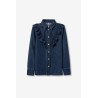 Camisa West de Tiffosi – Camisa vaquera con volantes mujer | La Petite Sophie