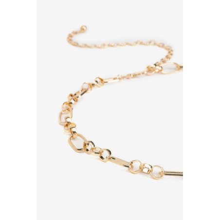 Cinturón Júpiter de Tiffosi con eslabones metálicos dorados – La Petite Sophie