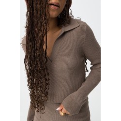 Jersey Mix&Match de punto canalé con cuello polo – Tiffosi | La Petite Sophie