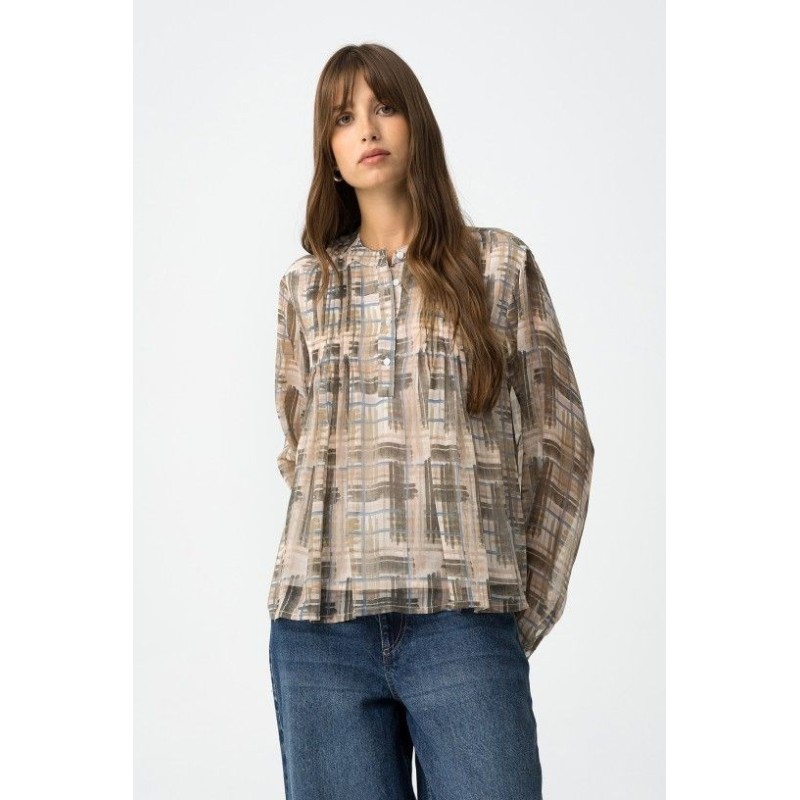 Blusa Carmilde fluida estampada – Tiffosi | La Petite Sophie