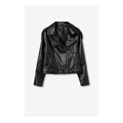 Chaqueta Bree efecto piel con cinturón – Tiffosi | La Petite Sophie