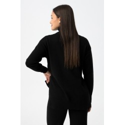 Jersey Mab negro de punto suave – Tiffosi | La Petite Sophie