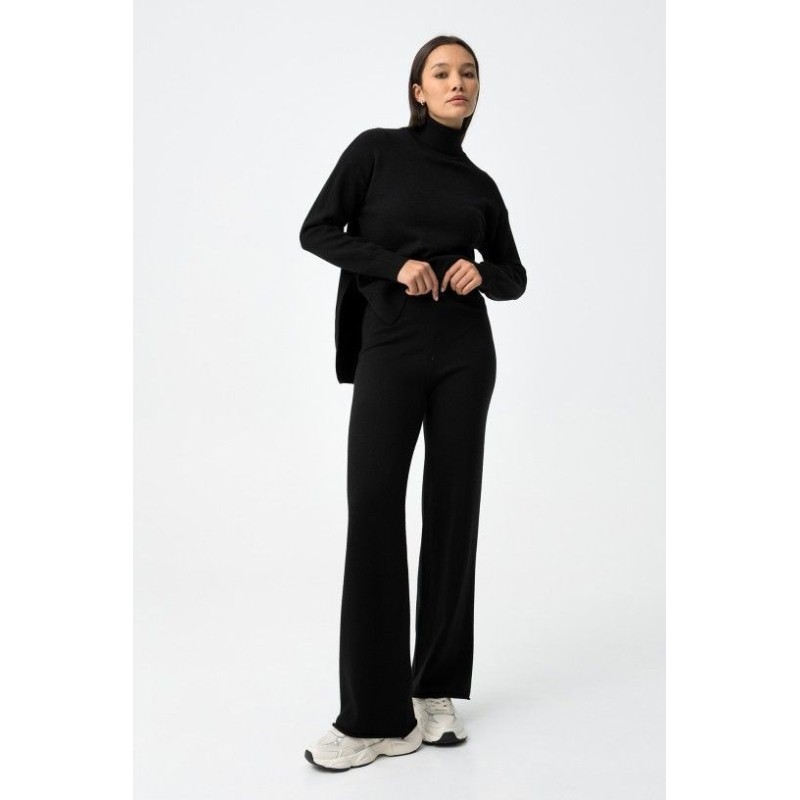 Pantalón Mab negro de punto suave – Tiffosi | La Petite Sophie