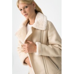 Chaqueta Gilao efecto piel con pelo – Tiffosi | La Petite Sophie