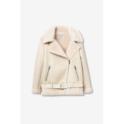 Chaqueta Gilao efecto piel con pelo – Tiffosi | La Petite Sophie