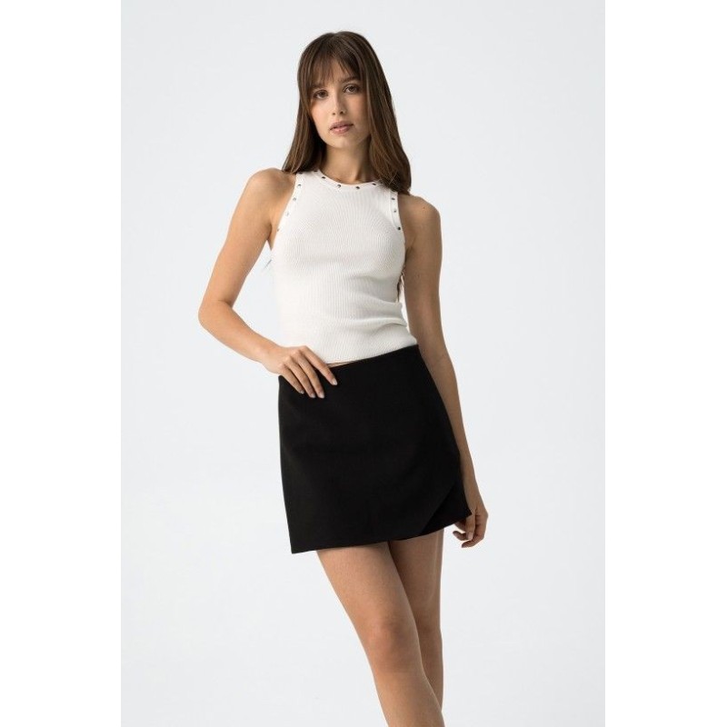 Falda corta Pepper negra – Tiffosi | La Petite Sophie