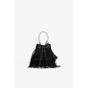 Bolso bucket ALICE_A negro con flecos | La Petite Sophie