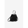 Bolso bucket ALICE_A negro con flecos | La Petite Sophie