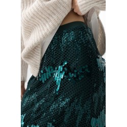 Falda Brilho verde con lentejuelas – La Petite Sophie