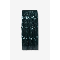 Falda Brilho verde con lentejuelas – La Petite Sophie