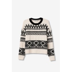 Jersey Borealis blanco y negro | La Petite Sophie