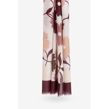 Pañuelo floral burdeos y nude | La Petite Sophie