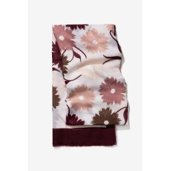 Pañuelo floral burdeos y nude | La Petite Sophie