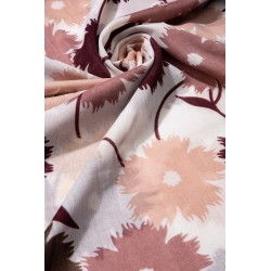 Pañuelo floral burdeos y nude | La Petite Sophie