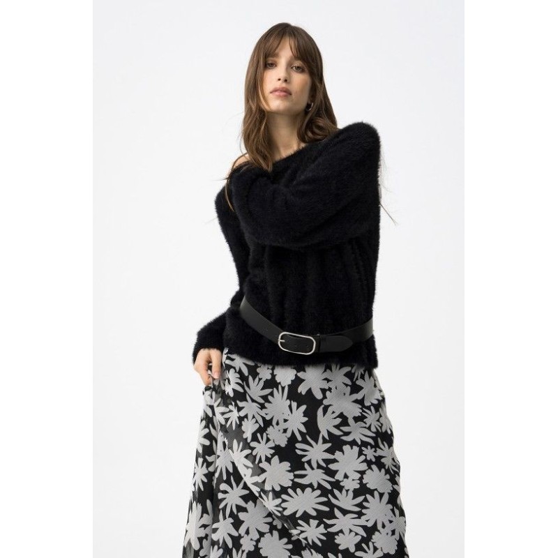 Jersey efecto pelo mujer | Jersey fluffy elegante | La Petite Sophie