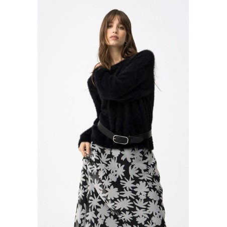 Jersey efecto pelo mujer | Jersey fluffy elegante | La Petite Sophie