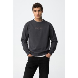 Sudadera TIFFOSI hombre gris | Sudadera algodón cuello redondo
