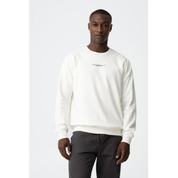 Sudadera TIFFOSI hombre blanca Le Studio | Sudadera algodón print