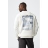 Sudadera TIFFOSI hombre blanca Le Studio | Sudadera algodón print