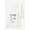 Sudadera TIFFOSI hombre blanca Le Studio | Sudadera algodón print