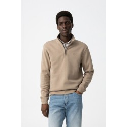 Sudadera beige hombre TIFFOSI con media cremallera | Estilo casual